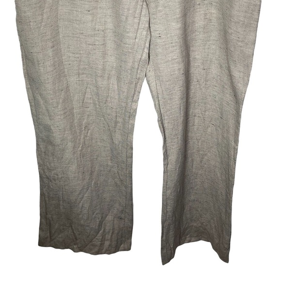 Antonio Melani Beige Linen Pants Size 12 - Picture 4 of 8